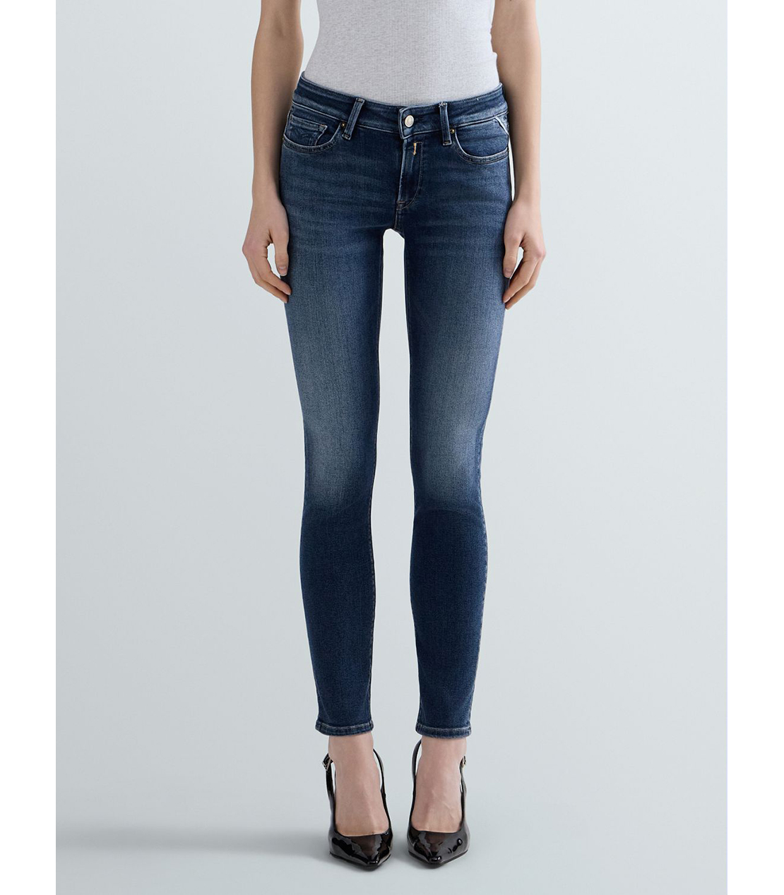 スキニーNEW LUZ モダールストレッチデニム 詳細画像 ブルー 1